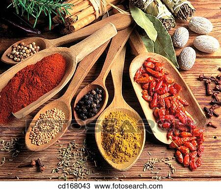 Stock Image - Spices. Fotosearch