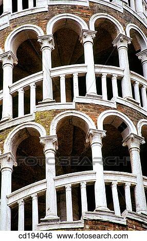 Spiral staircase of Palazzo Contarini de Bovolo. Venice. Italy View Large Photo Image Stock Photograph - Spiral staircase of Palazzo Contarini de Bovolo. Venice. Italy. Fotosearch