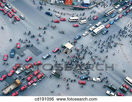 Street. Chengdu. China View Large Photo Image Stock Photograph - Street. Chengdu. China. Fotosearch