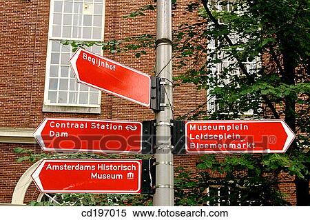 Street signs. Amsterdam. Holland View Large Photo Image Stock Photography - Street signs. Amsterdam. Holland. Fotosearch