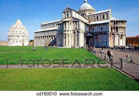 The Cathedral and Baptistery. Pisa. Italy View Large Photo Image Stock Image - The Cathedral and Baptistery. Pisa. Italy. Fotosearch