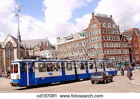 Stock Image - The Dam. Amsterdam. Holland. Fotosearch