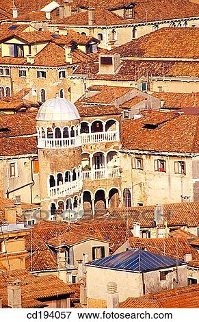 Tower of Palazzo Contarini de Bovolo. Venice. Italy View Large Photo Image Stock Photo - Tower of Palazzo Contarini de Bovolo. Venice. Italy. Fotosearch