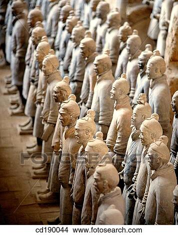 Vaults Of First Emperor Qinshihuang's Terracotta Army. Xi? an. China View Large Photo Image Picture - Vaults Of First Emperor Qinshihuang's Terracotta Army. Xi? an. China. Fotosearch