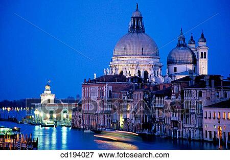 View down Grand Canal to Basilica di Santa Maria della Salute. Venice. Italy View Large Photo Image Stock Photo - View down Grand Canal to Basilica di Santa Maria della Salute. Venice. Italy. Fotosearch