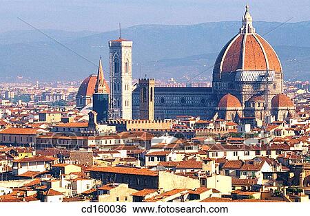 View over the city to the Duomo. Florence. Italy View Large Photo Image Stock Photograph - View over the city to the Duomo. Florence. Italy. Fotosearch