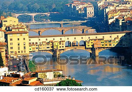 View to Arno River and Ponte Vecchio. Florence. Italy View Large Photo Image Stock Photo - View to Arno River and Ponte Vecchio. Florence. Italy. Fotosearch
