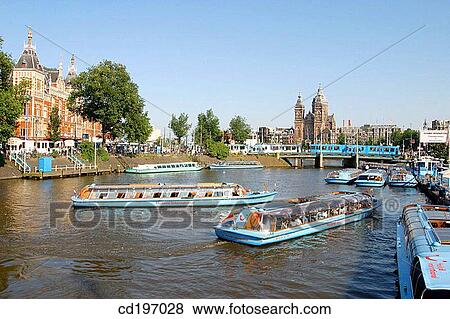 View to St. Nicolaas. Amsterdam. Holland View Large Photo Image Stock Photo - View to St. Nicolaas. Amsterdam. Holland. Fotosearch