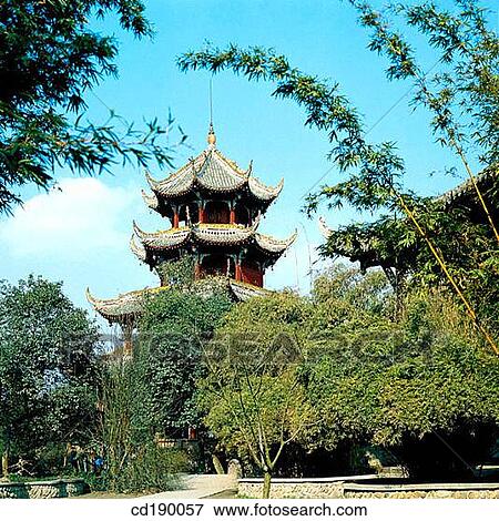 Stock Photo - Wangjianglou. Chengdu. Sichuan Province. China. Fotosearch