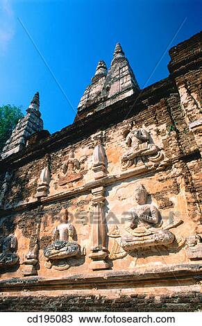 Wat Jed Yod Temple. Chiang Mai. Thailand View Large Photo Image Stock Image - Wat Jed Yod Temple. Chiang Mai. Thailand. Fotosearch