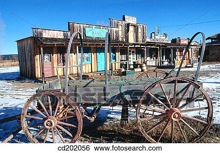 Stock Photograph - Western style shopping mall. New Mexico. USA. Fotosearch