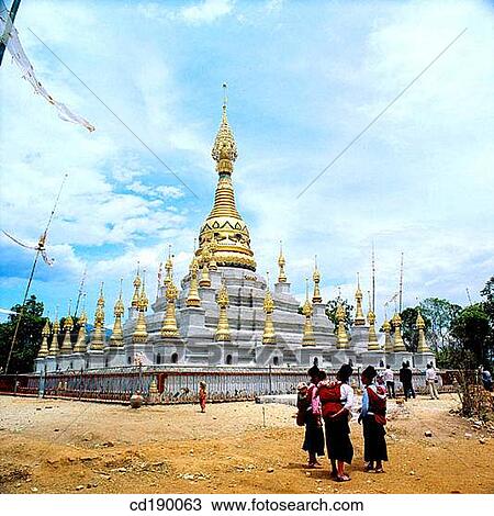 White Pagoda In Banna. Yunnan. China View Large Photo Image Stock Image - White Pagoda In Banna. Yunnan. China. Fotosearch