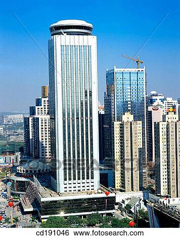 Stock Photograph - World Trade Mansion. Shenzhen. China. Fotosearch