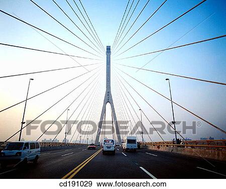 Yang Pu Bridge. Shanghai. China View Large Photo Image Stock Photo - Yang Pu Bridge. Shanghai. China. Fotosearch