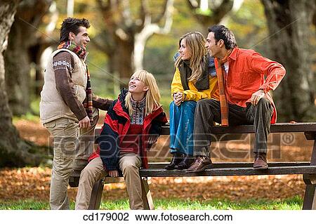 30's, bench, autumn, 20's View Large Photo Image Stock Image - 30's, bench, autumn, 20's. Fotosearch