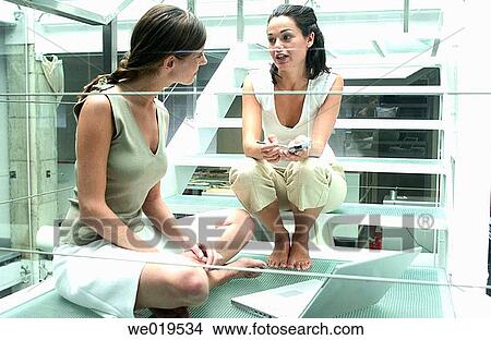 Picture - 30's, business, barefoot, agenda, 20's. Fotosearch