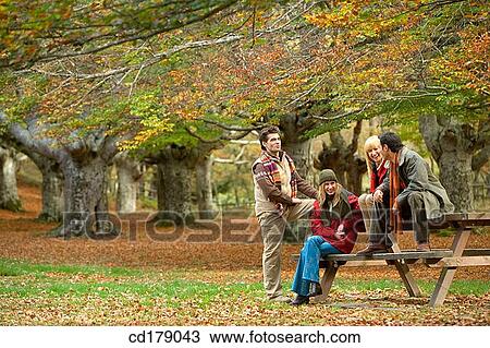 Stock Image - 30's, calm, autumn, 20's. Fotosearch