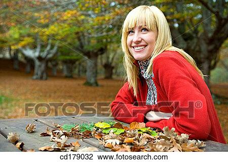 30's, calm, blond, autumn, 20's View Large Photo Image Stock Image - 30's, calm, blond, autumn, 20's. Fotosearch