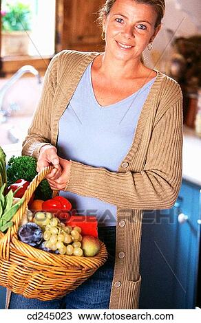 abundant, carry, basket, at-home, abundance View Large Photo Image Stock Image - abundant, carry, basket, at-home, abundance. Fotosearch