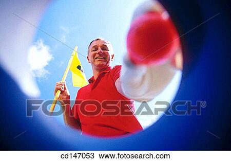 Stock Image - achievement, champion, ball, 30's. Fotosearch