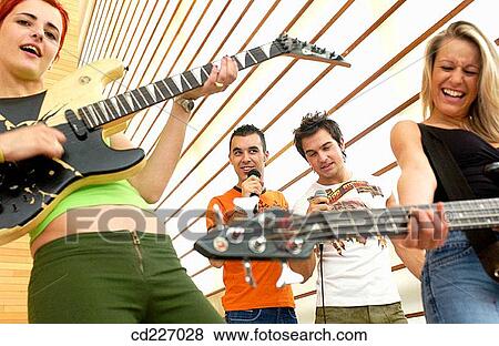 adolescence, Bass guitar, band, 20's View Large Photo Image Stock Photo - adolescence, Bass guitar, band, 20's. Fotosearch