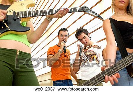 adolescence, Bass guitar, band, 20's View Large Photo Image Stock Photo - adolescence, Bass guitar, band, 20's. Fotosearch