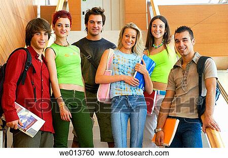 Stock Image - adolescence, boy, bag, 20's. Fotosearch