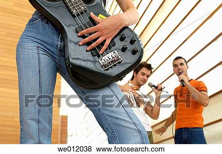 adolescence, boy, Bass guitar, band, 20's View Large Photo Image Stock Photo - adolescence, boy, Bass guitar, band, 20's. Fotosearch
