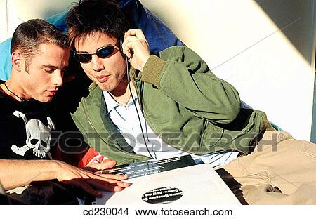 Picture - adolescence, boy, black hair, 20. Fotosearch