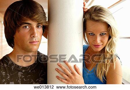 Stock Image - adolescence, boy, blond, 20's. Fotosearch
