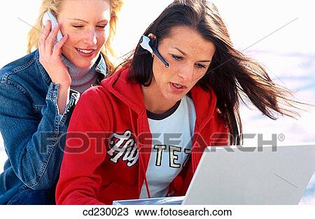 adolescence, brunette, blond, Apple macintosh, 20's View Large Photo Image Stock Image - adolescence, brunette, blond, Apple macintosh, 20's. Fotosearch