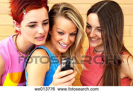 adolescence, brunette, blond, amusement, 20's View Large Photo Image Stock Photograph - adolescence, brunette, blond, amusement, 20's. Fotosearch