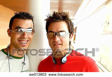 Stock Image - adolescence, colleague, boy, 20's. Fotosearch