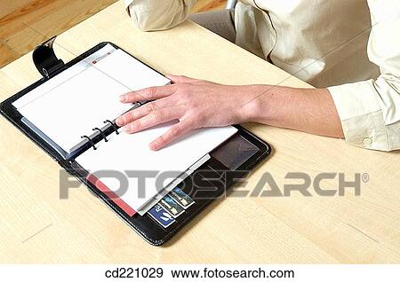Stock Photo - Agenda, office detail. Fotosearch