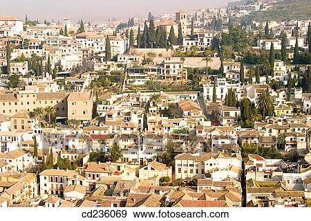 Albaicin. Granada. Andalusia, Spain View Large Photo Image Stock Photo - Albaicin. Granada. Andalusia, Spain. Fotosearch