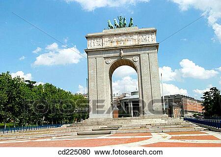 Arco de la Victoria. Madrid. Spain View Large Photo Image Stock Image - Arco de la Victoria. Madrid. Spain. Fotosearch