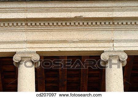 Stock Photo - art, column, Close-up, classical, architecture. Fotosearch