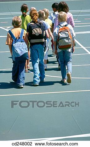 back view, backpack, child, contemporary View Large Photo Image Stock Image - back view, backpack, child, contemporary. Fotosearch