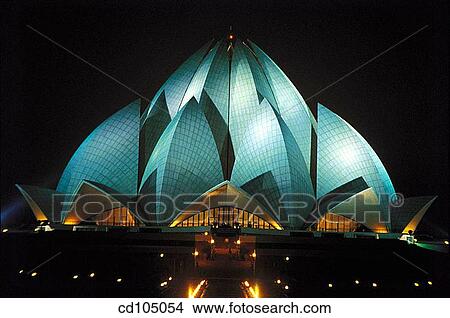 Bahai Lotus temple. New Delhi. India View Large Photo Image Picture - Bahai Lotus temple. New Delhi. India. Fotosearch