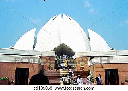 Bahai Lotus temple. New Delhi. India View Large Photo Image Stock Image - Bahai Lotus temple. New Delhi. India. Fotosearch