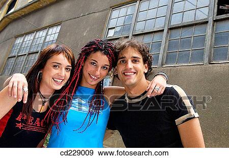 Stock Photo - Best friend, close friend, boy, adolescence. Fotosearch