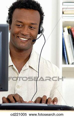 Black man at work View Large Photo Image Stock Photography - Black man at work. Fotosearch