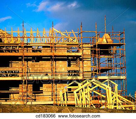 Block of flats under construction View Large Photo Image Stock Photograph - Block of flats under construction. Fotosearch