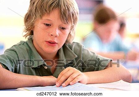 blond, book, boy, child, classroom View Large Photo Image Stock Image - blond, book, boy, child, classroom. Fotosearch