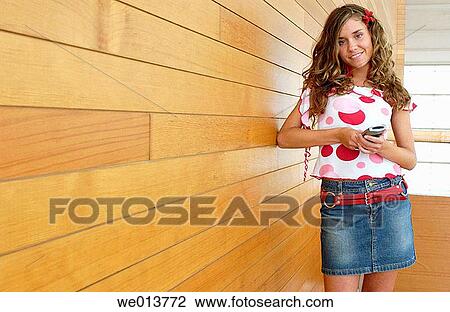 blond, cell phone, adolescence View Large Photo Image Stock Image - blond, cell phone, adolescence. Fotosearch