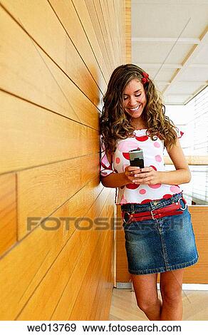 blond, cell phone, adolescence View Large Photo Image Stock Photo - blond, cell phone, adolescence. Fotosearch