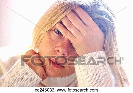 blond, cold, Close-up, 30's View Large Photo Image Stock Image - blond, cold, Close-up, 30's. Fotosearch
