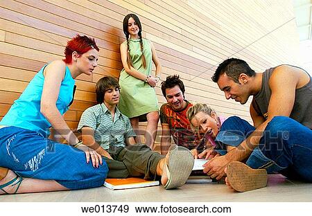 Stock Photo - boy, chat, adolescence. Fotosearch