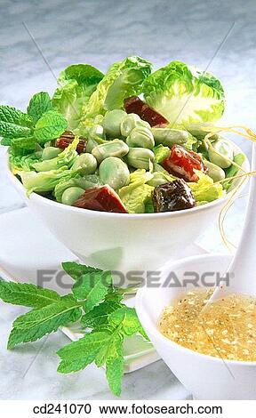 Broad beans with mint View Large Photo Image Stock Image - Broad beans with mint. Fotosearch