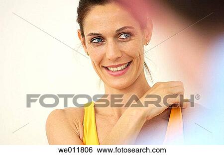 Stock Photograph - brunette, businesspeople, businessman, business, anonymous. Fotosearch